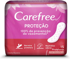 Protetor Diário Carefree Original Com Perfume, 15 Unidades