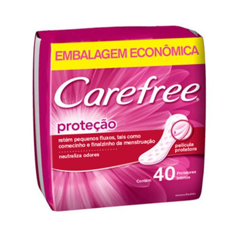 Protetor Diário Carefree Original Com Perfume, 40 Unidades