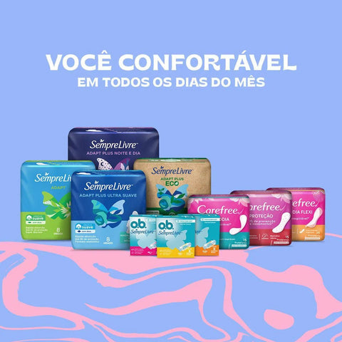 Protetor Diário Carefree Original Com Perfume, 40 Unidades