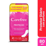 Protetor Diário Carefree Original Com Perfume, Leve 80 Pague 60