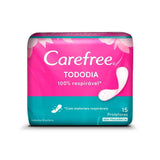 Protetor Diário Carefree Todo Dia Sem Perfume, Pacote Com 15 Unidades