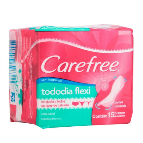 Protetor Diário Carefree Tododia Flexi 15 Unidades