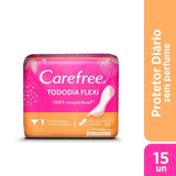 Protetor Diário Carefree Tododia Flexi 15 Unidades