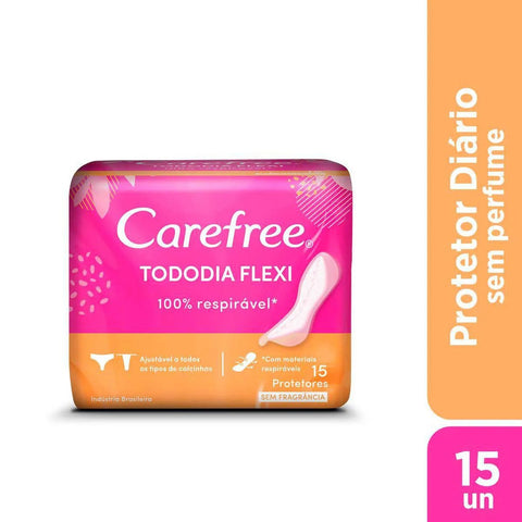 Protetor Diário Carefree Tododia Flexi 15 Unidades