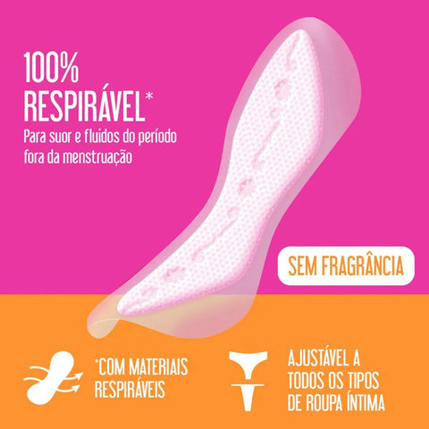 Protetor Diário Carefree Tododia Flexi 15 Unidades