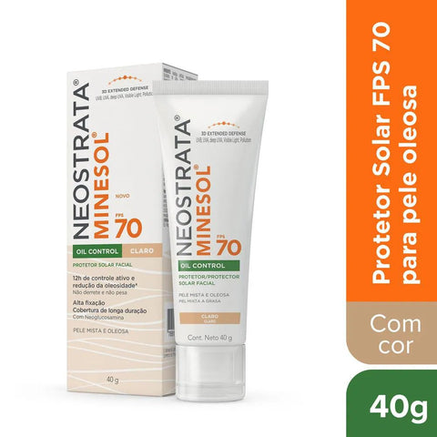 Protetor Solar Facial Neostrata Minesol Oil Control  Pele Clara - FPS 70 - 40 g