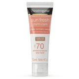 Protetor Solar Facial Neutrogena Sun Fresh Derm Care  Com Cor - Normal a Seca - FPS 70 - 40 g