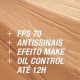 Protetor Solar Facial Neutrogena Sun Fresh Derm Care  Pele Clara - Mista a Oleosa - FPS 70 - 40 g