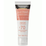 Protetor Solar Facial Neutrogena Sun Fresh Derm Care  Sem Cor - Normal a Seca - FPS 70 - 40 g