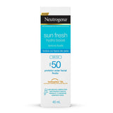 Protetor Solar Facial Neutrogena Sun Fresh Hydro Boost  Sem Cor - FPS 50 - 40 mL