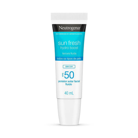 Protetor Solar Facial Neutrogena Sun Fresh Hydro Boost  Sem Cor - FPS 50 - 40 mL
