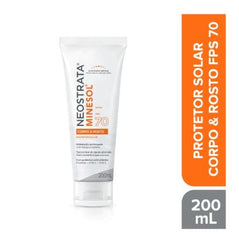 Protetor Solar Neostrata Minesol Corpo & Rosto  FPS 70 - 200 mL