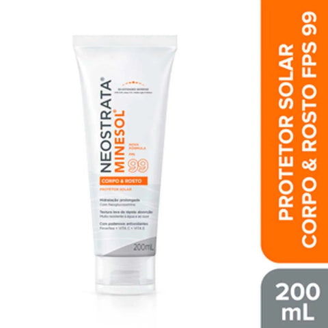 Protetor Solar Neostrata Minesol Corpo & Rosto  FPS 99 - 200 mL