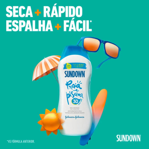 Protetor Solar Sundown Praia & Piscina  FPS 30 - 200 mL
