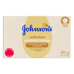 Sabonete em Barra Johnson's Baby  80 g - Óleo de Amendoas