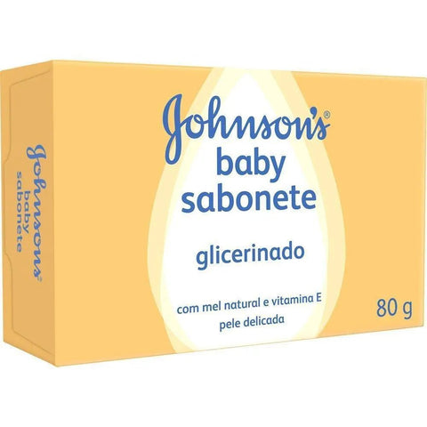 Sabonete em Barra Johnson's Baby  Glicerinado - 80 g