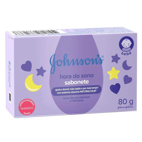 Sabonete em Barra Johnson's Baby  Hora do Sono - 80 g