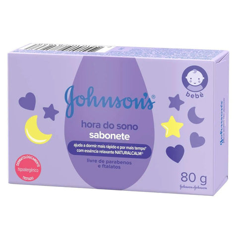 Sabonete em Barra Johnson's Baby  Hora do Sono - 80 g