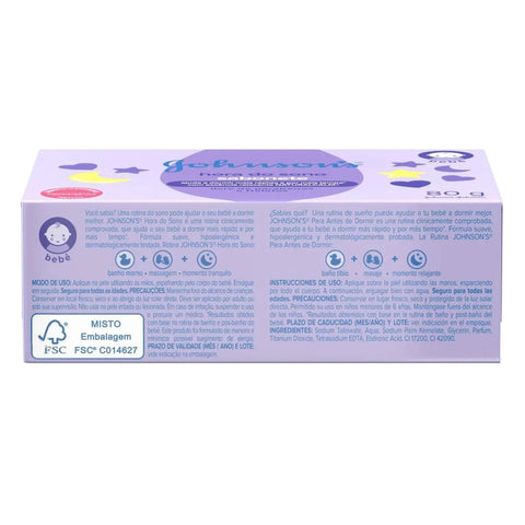 Sabonete em Barra Johnson's Baby  Hora do Sono - 80 g
