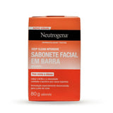 Sabonete Facial Neutrogena Deep Clean Limpeza Profunda Barra Com 80G