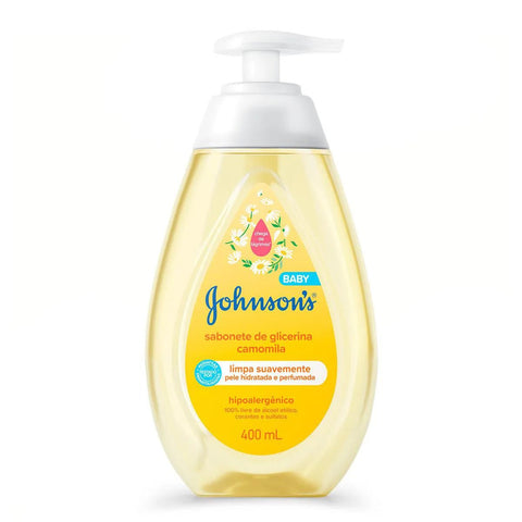 Sabonete Líquido de Glicerina Camomila Johnson's Baby Cabeça Aos Pés 400ml