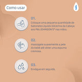 Sabonete Líquido Johnson's Baby  Da Cabeça aos Pés - 750 mL