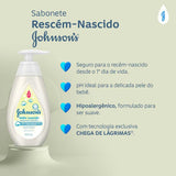 Sabonete Líquido Johnson's Baby  Recém Nascido - 200 mL
