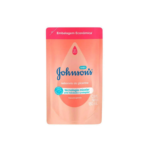 Sabonete Líquido Johnson's Baby Refil  Da Cabeça aos Pés - 180 mL