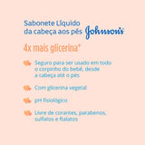 Sabonete Líquido Johnson's Baby Refil  Da Cabeça aos Pés - 180 mL