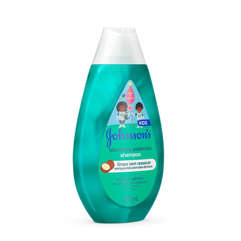Shampoo Infantil Para Cabelos Crespos Johnson's Blackinho Poderoso 200ml