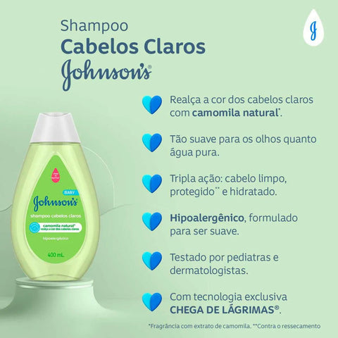Shampoo Johnson's Baby  Cabelos Claros - 200 mL