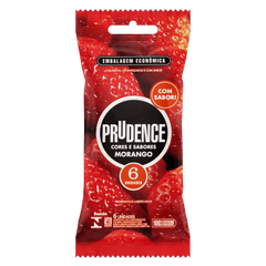 Preservativo Prudence Morango  6 unidades