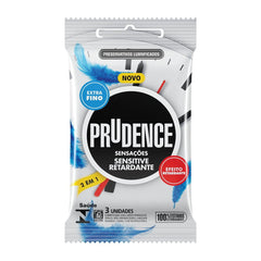Preservativo Prudence Sensitive Retardante  3 unidades