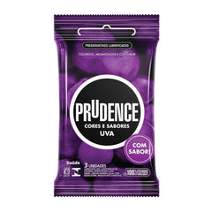 Preservativo Prudence Uva  3 unidades
