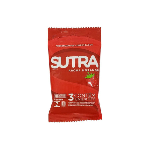 Preservativo SUTRA Morango  3 unidades
