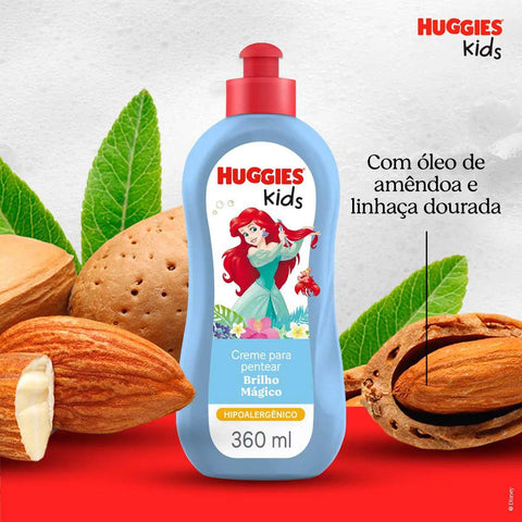 Creme de Pentear Infantil Huggies Kids Brilho Mágico 360ml