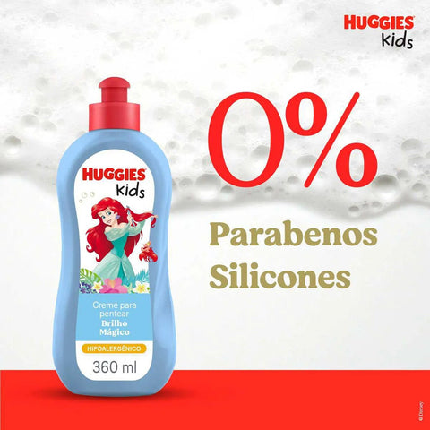 Creme de Pentear Infantil Huggies Kids Brilho Mágico 360ml