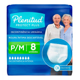 Roupa Íntima Plenitude  Active Plus - Tamanho P / M - 4 x 8 Unidades