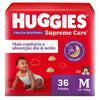 Kimberly-Clark Fralda Huggies Roupinha Supreme Care  Tamanho M - 36 Unidades
