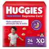Kimberly-Clark Fralda Huggies Roupinha Supreme Care  Tamanho XG - 6 x 24 Unidades