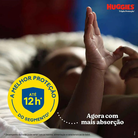Fralda Huggies Tripla Proteção  Tamanho XXG - 3 x 66 Unidades