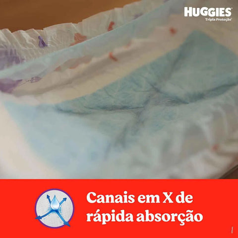 Fralda Huggies Tripla Proteção  Tamanho XXG - 3 x 66 Unidades