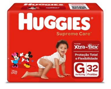 Fralda Huggies Supreme Care  Tamanho G - 32 Unidades