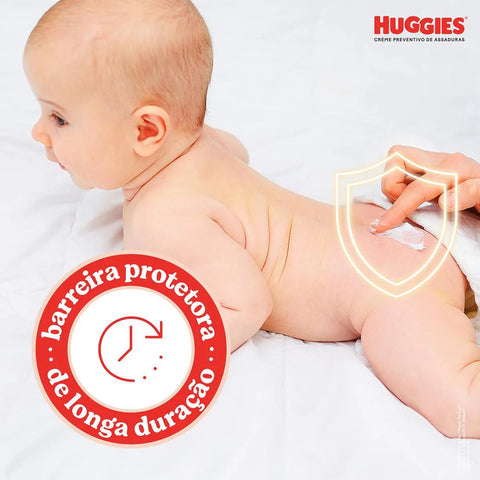 Kit Creme Preventivo de Assaduras Huggies Óleo de Amêndoas 3 Unidades de 80g Cada