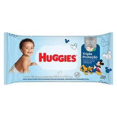 Lenço Umedecido Huggies Tripla Proteção  88 Unidades