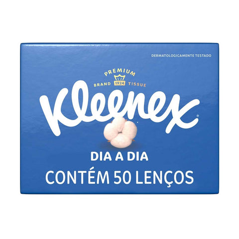 Lenços de Papel Kleenex Classic  Folha Dupla - 50 Unidades