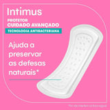 Protetor Diário Intimus Days Antibacteriano, Sem Abas Com 15 Unidades