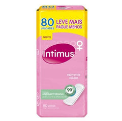 Protetor Diário Intimus Days Antibacteriano, Sem Abas Com 80 Unidades