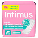 Protetor Diário Intimus Days Antibacteriano, Sem Abas Com 80 Unidades