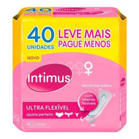 Protetor Diário Intimus Days Ultra Flexível, Pacote Com 40 Unidades
